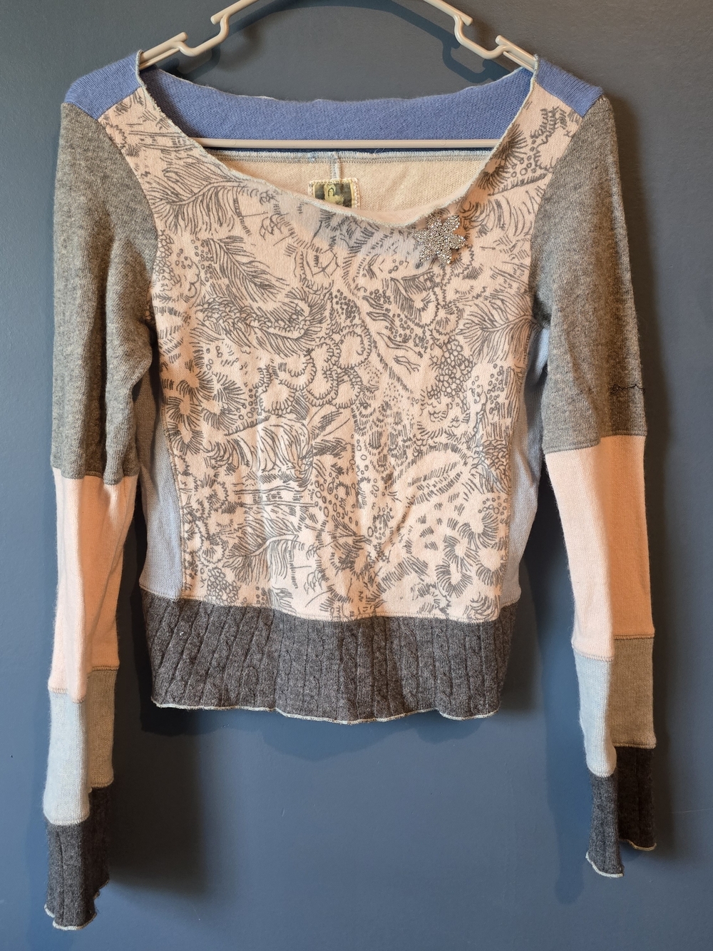 Burning Torch Cashmere patterned sweater